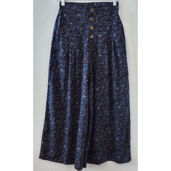 Nuon Women's size 26 Floral Wide Leg Casual Workwear Trouser Pant - Picture 1 of 9
